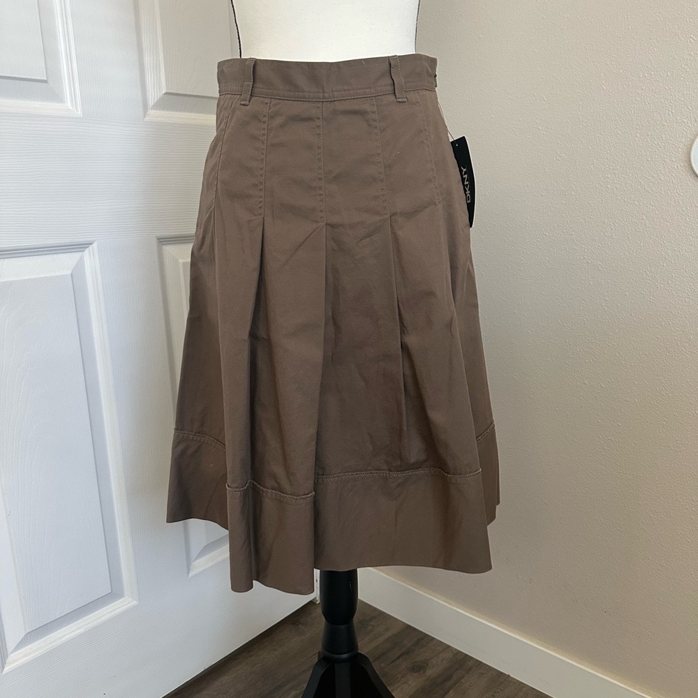 DKNY Brown Midi Skirt